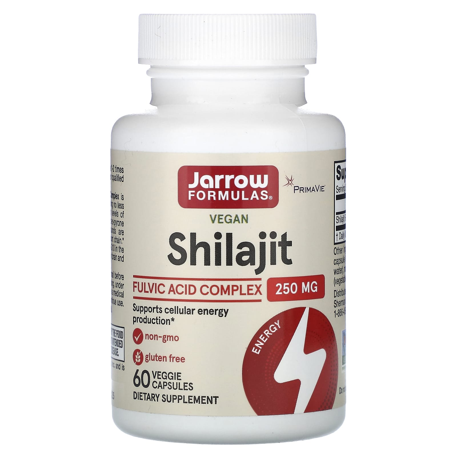 Complexo de Ácido Fúlvico Shilajit - 60 cápsulas vegetais, Jarrow Formulas