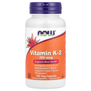 Vitamina K-2 - 100mcg, 100 vcaps, Now Foods