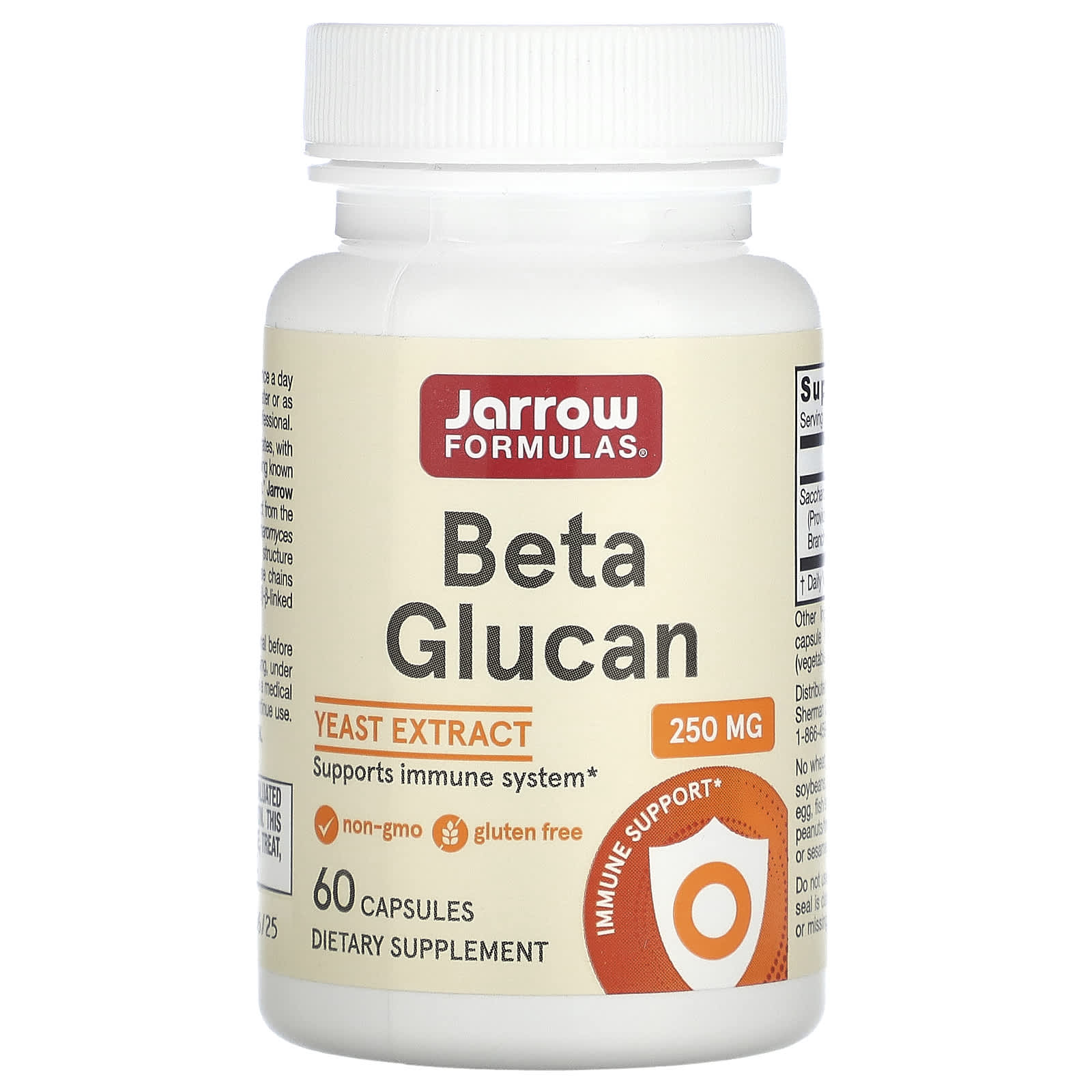 Beta Glucan - 60 cápsulas, Jarrow Formulas