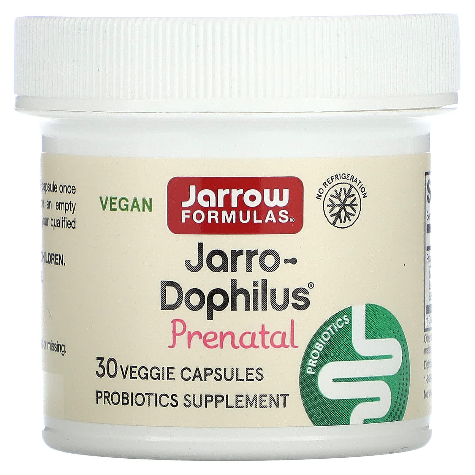 Jarro-Dophilus Pré-natal, 6 bilhões de UFC - 30 cápsulas vegetais, Jarrow Formulas