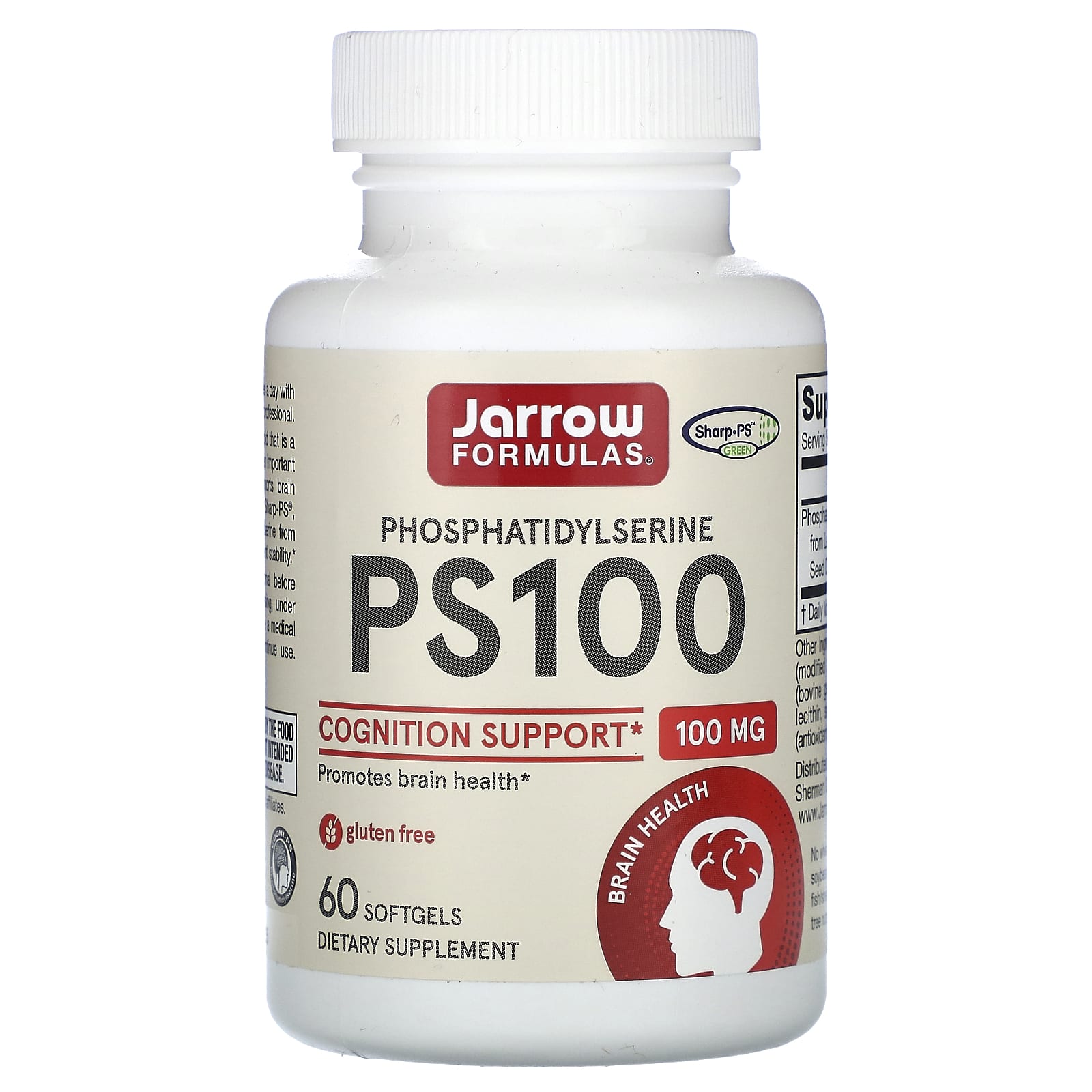 PS 100 - 60 cápsulas gelatinosas, Jarrow Formulas