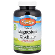 Magnésio Quelatado, 200mg - 180 comprimidos - Carlson Labs