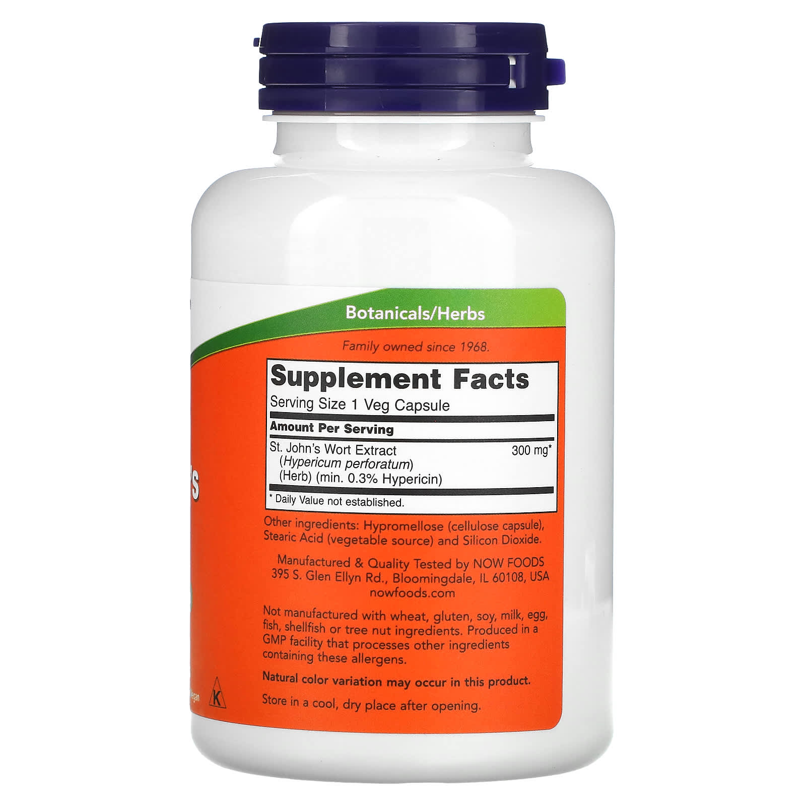 Erva de São João - 300mg, 250 vcaps, Now Foods