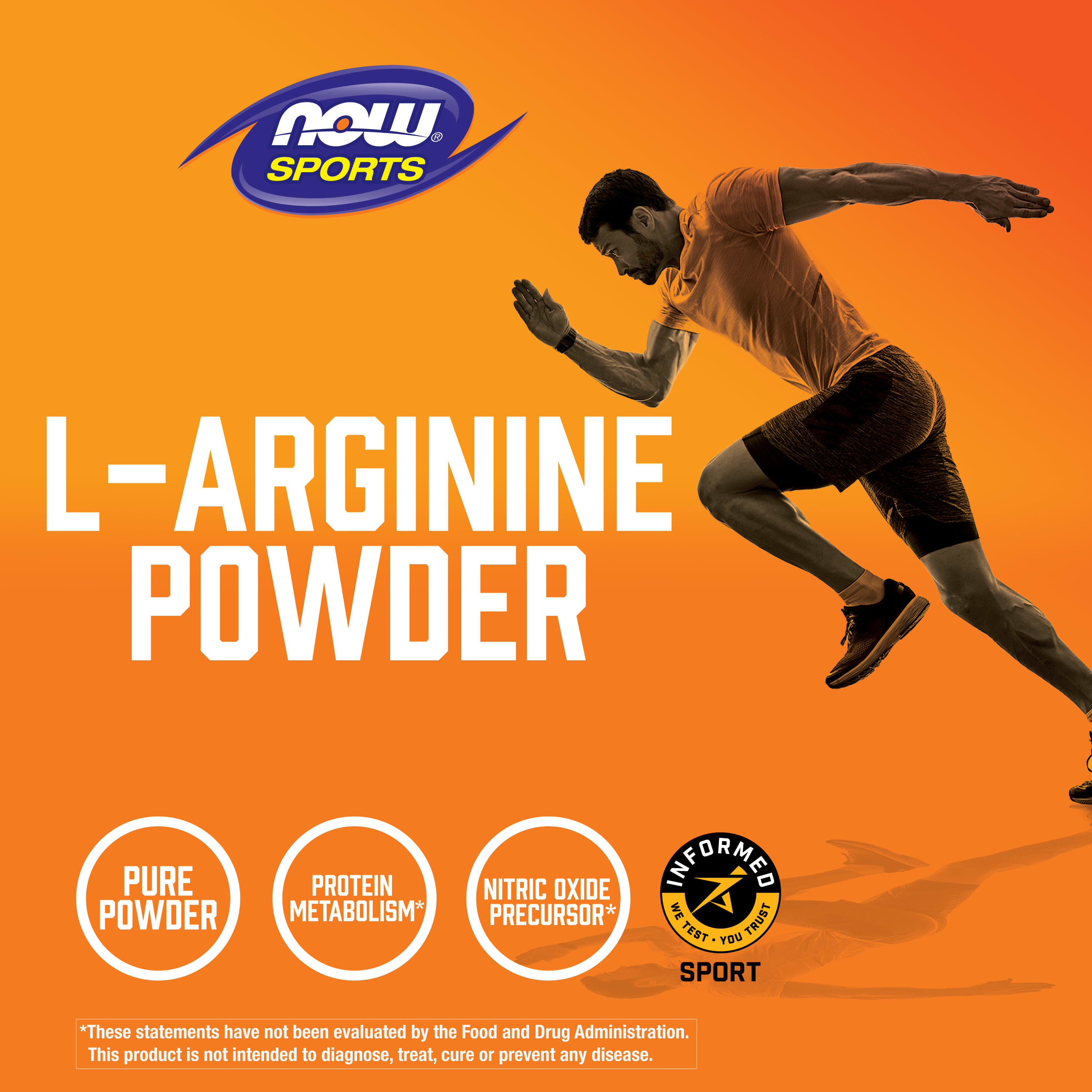 L-Arginina - Pó, 454 gramas, Now Foods