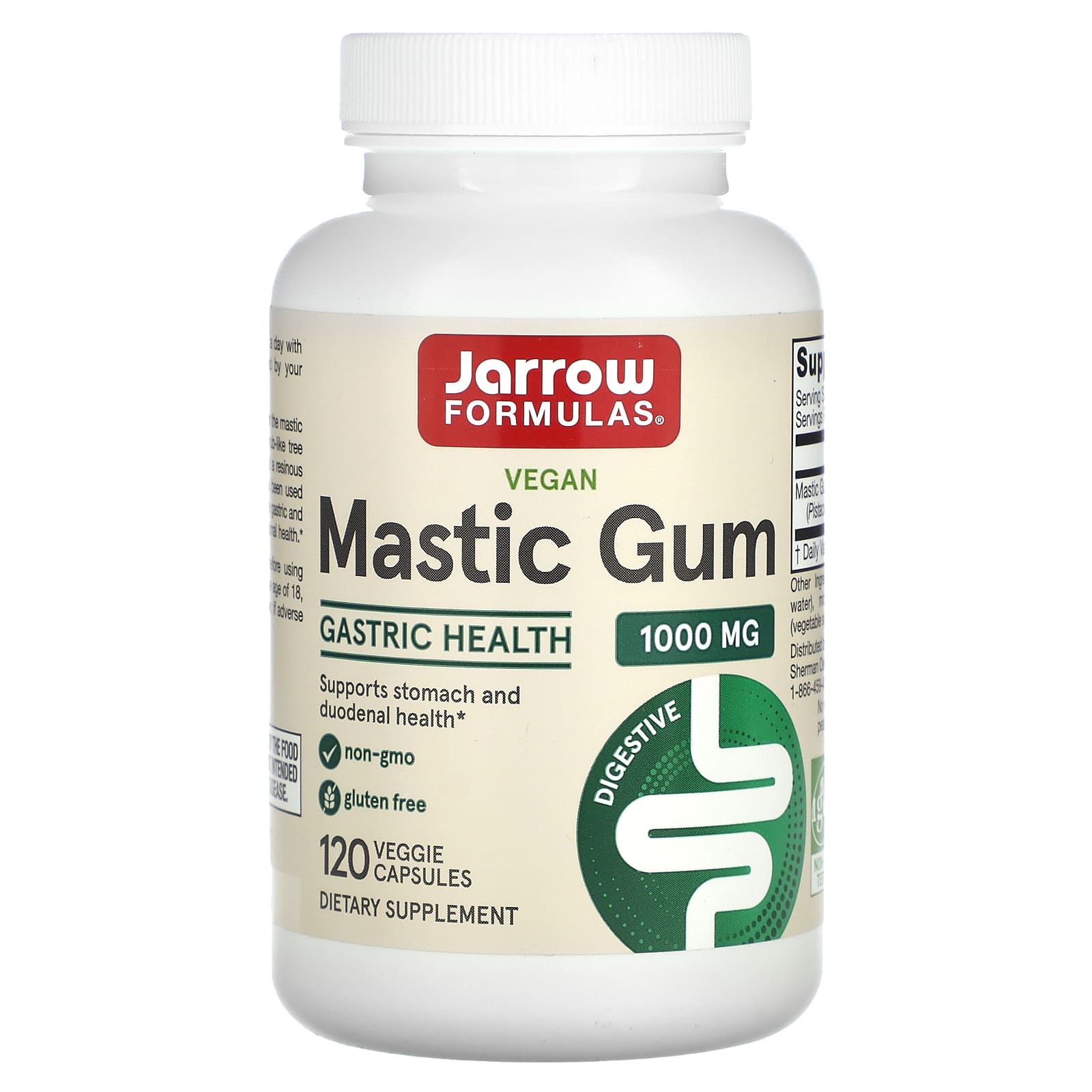 Goma de Mastic - 120 cápsulas vegetais, Jarrow Formulas