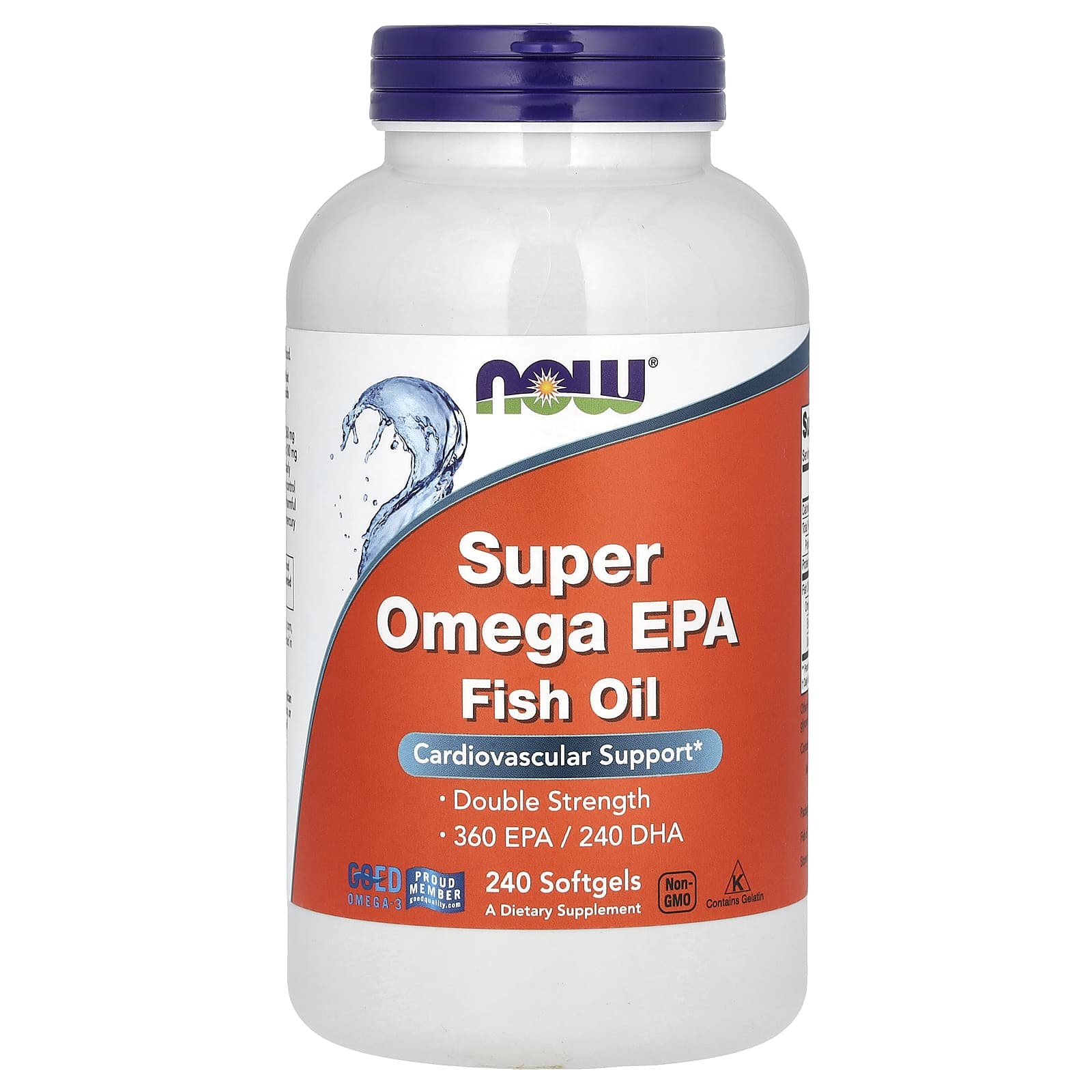 Super Omega EPA destilado molecularmente, 240 softgels, Now Foods