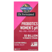 Probióticos Formulados pelo Dr. pH Feminino - 30 cápsulas vegetais, Garden of Life