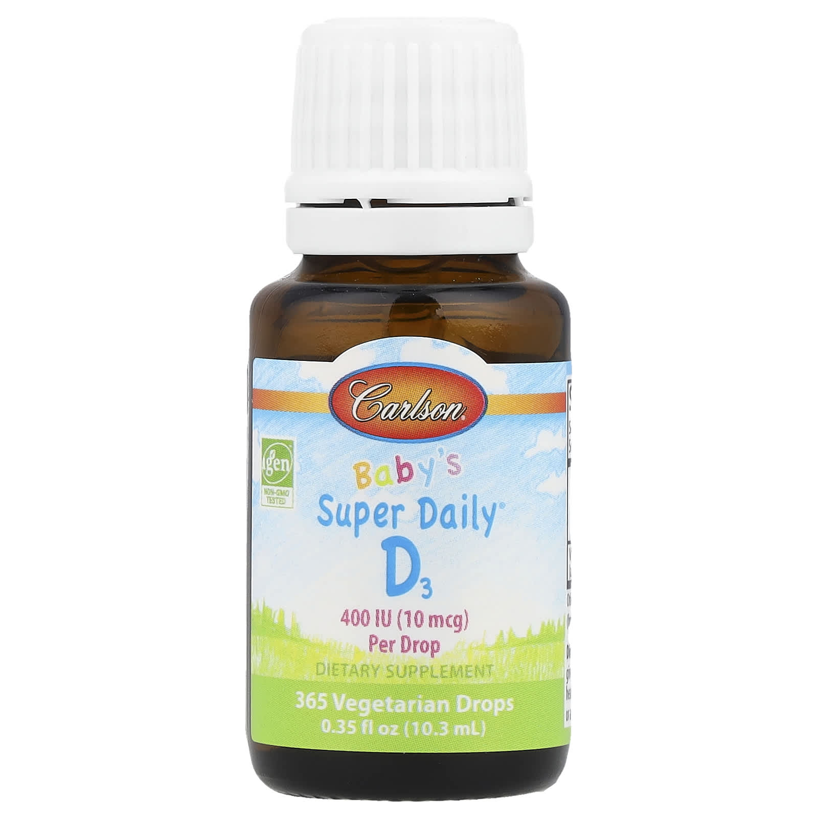 Super Daily D3 para Bebê - 400 UI - 10 ml. - Carlson Labs