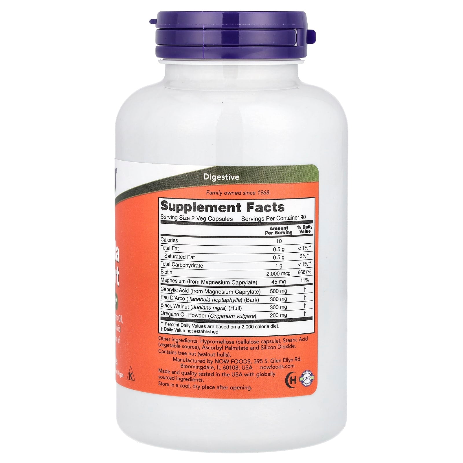 Suporte para Candida, 180 Cápsulas Vegetarianas, Now Foods