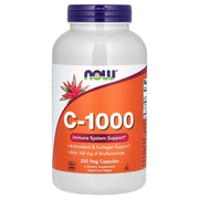Vitamina C-1000 com 100mg de Bioflavonoides, 250 vcaps, Now Foods