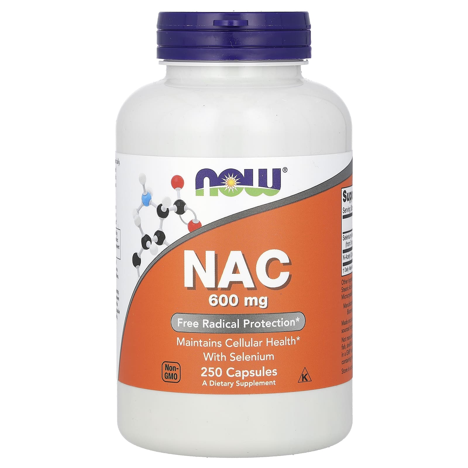 NAC com Selênio - 600mg, 250 caps, Now Foods
