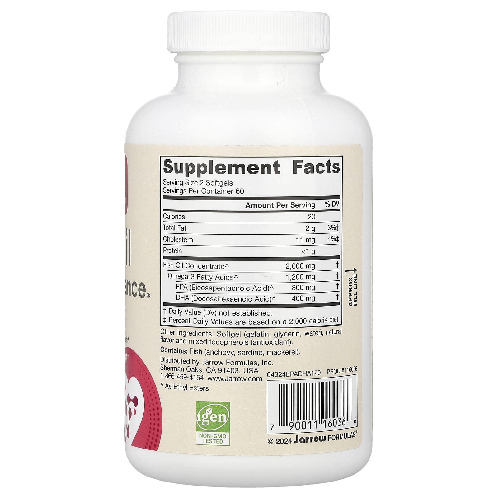 Equilíbrio EPA-DHA - 120 cápsulas, Jarrow Formulas