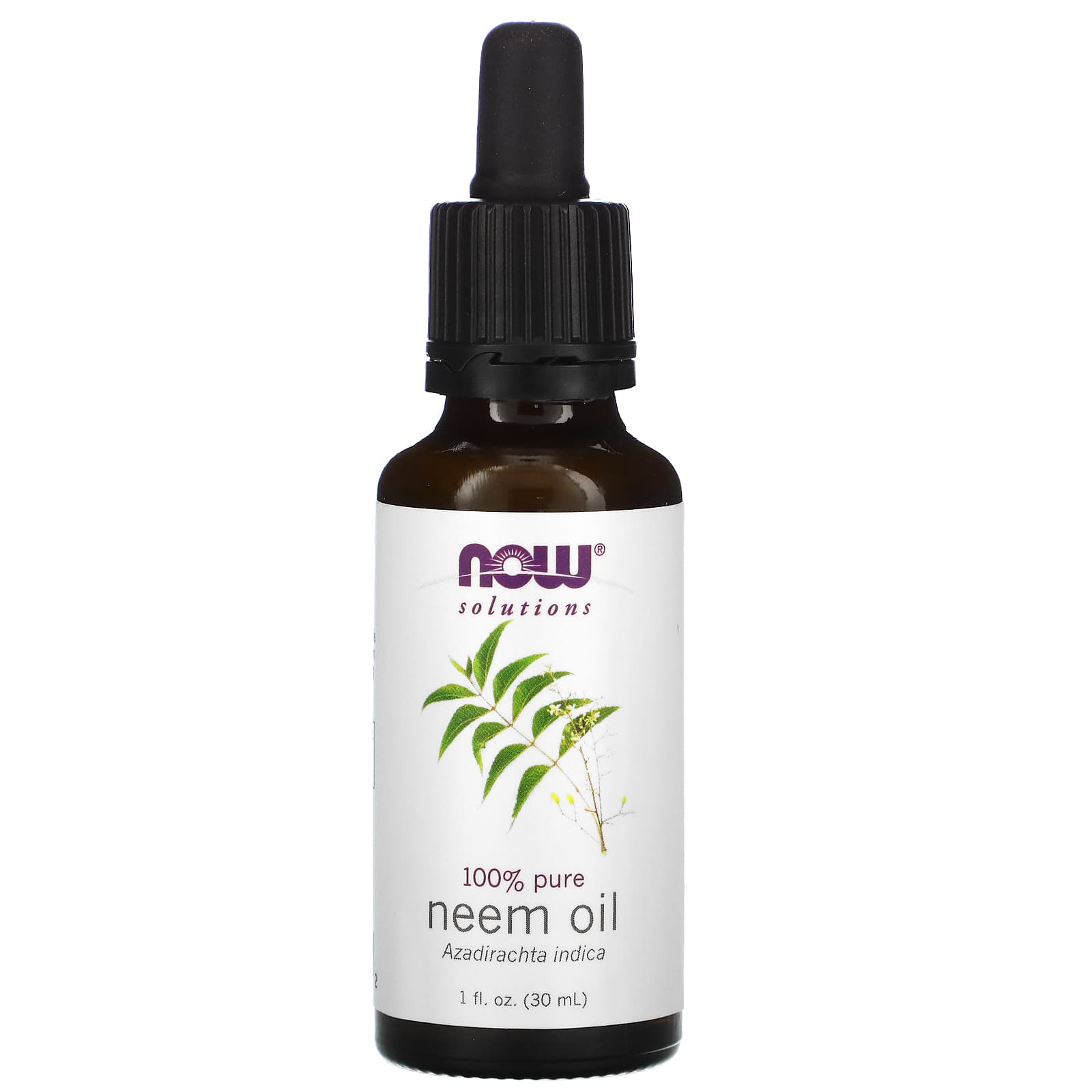 Óleo de Neem, 100% Puro, 30 ml., Now Foods