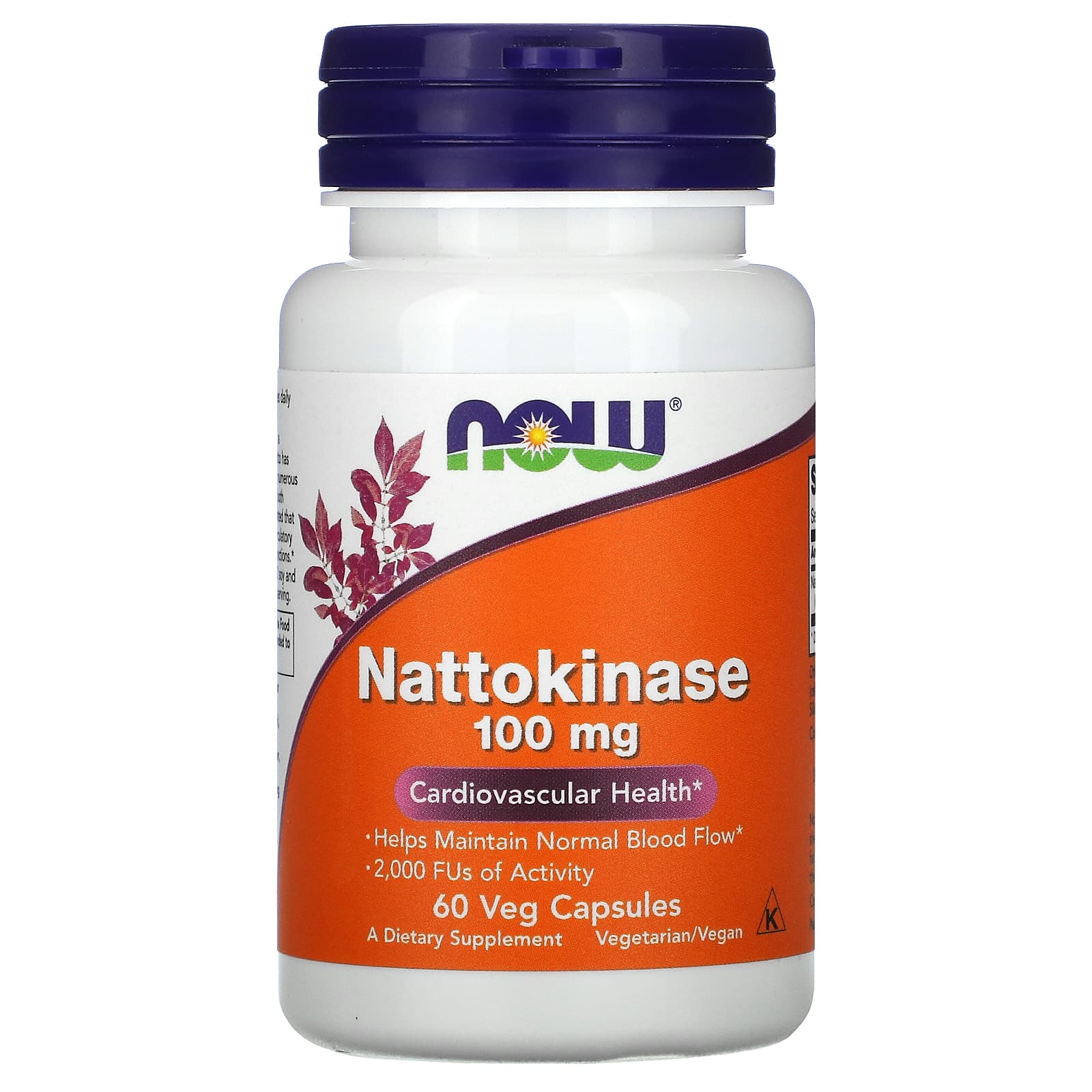 Nattokinase, 100mg, 60 vcaps, Now Foods