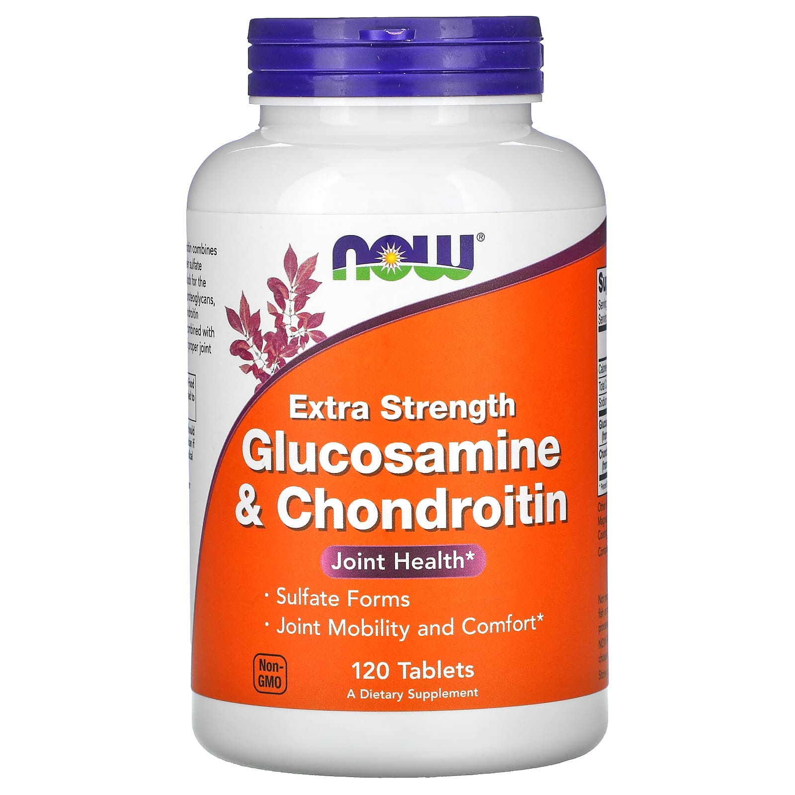 Glucosamina e Condroitina Extra Forte, 120 comprimidos, Now Foods