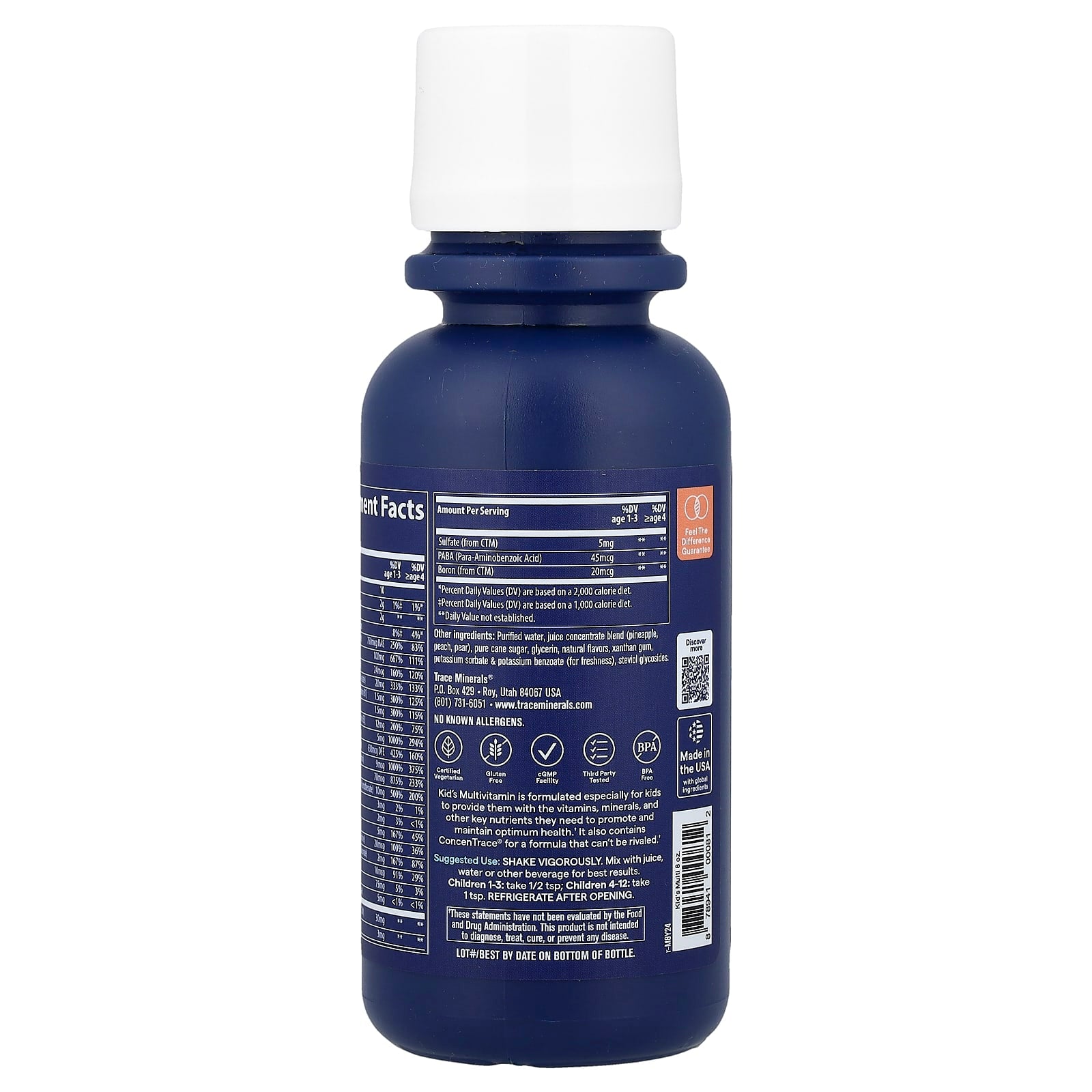 Multivitamínico Infantil, Tropical Punch, 237 ml (8 fl oz), Trace Minerals Research