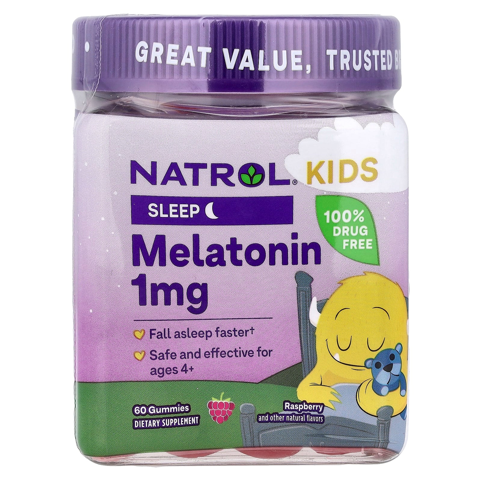 Melatonina Infantil, Baga - 60 gomas - Natrol