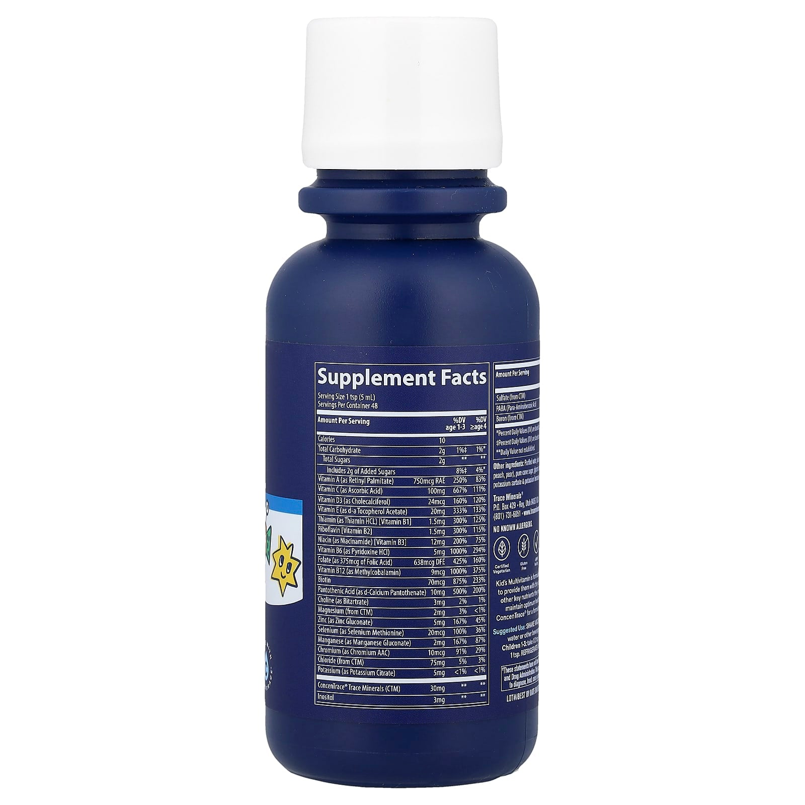 Multivitamínico Infantil, Tropical Punch, 237 ml (8 fl oz), Trace Minerals Research