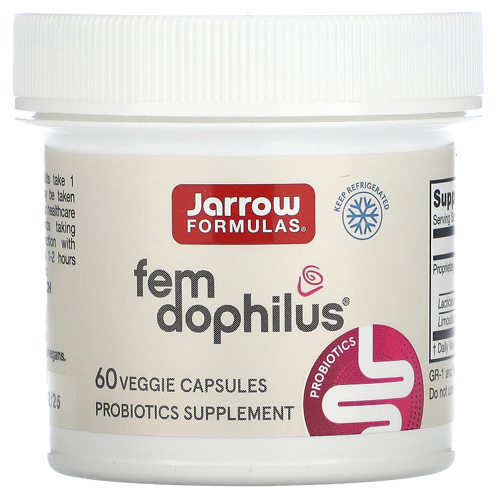 Fem Dophilus, 5 bilhões de UFC - 60 vcaps, Jarrow Formulas