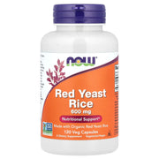 Arroz Vermelho Fermentado - 600mg, 120 vcaps, Now Foods