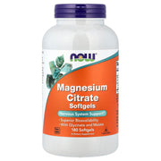 Cápsulas gelatinosas de citrato de magnésio, 180 softgels, Now Foods