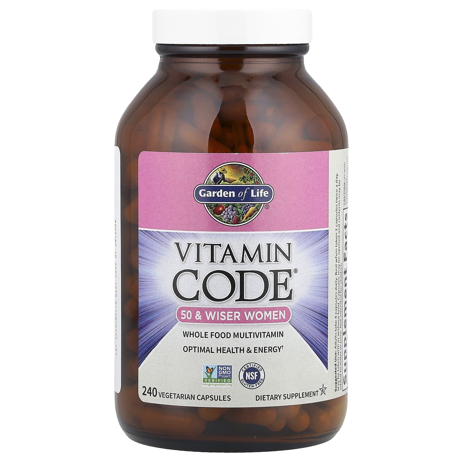Vitamin Code 50 e Mulheres Mais Sábias - 240 cápsulas vegetais, Garden of Life