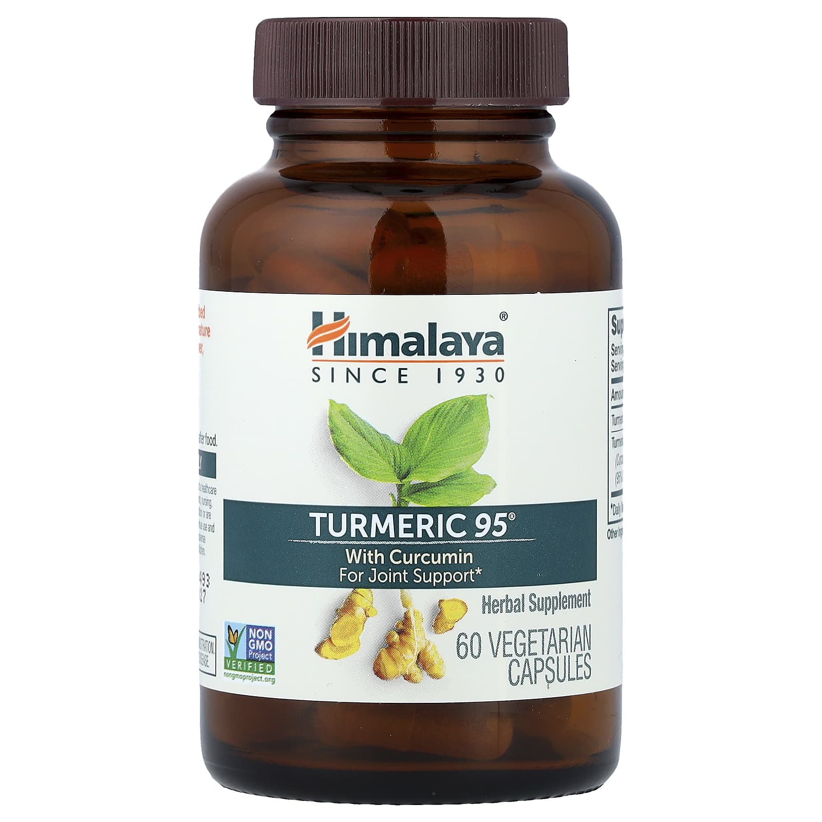 Cúrcuma 95 com Curcumina - 60 cápsulas - Himalaya