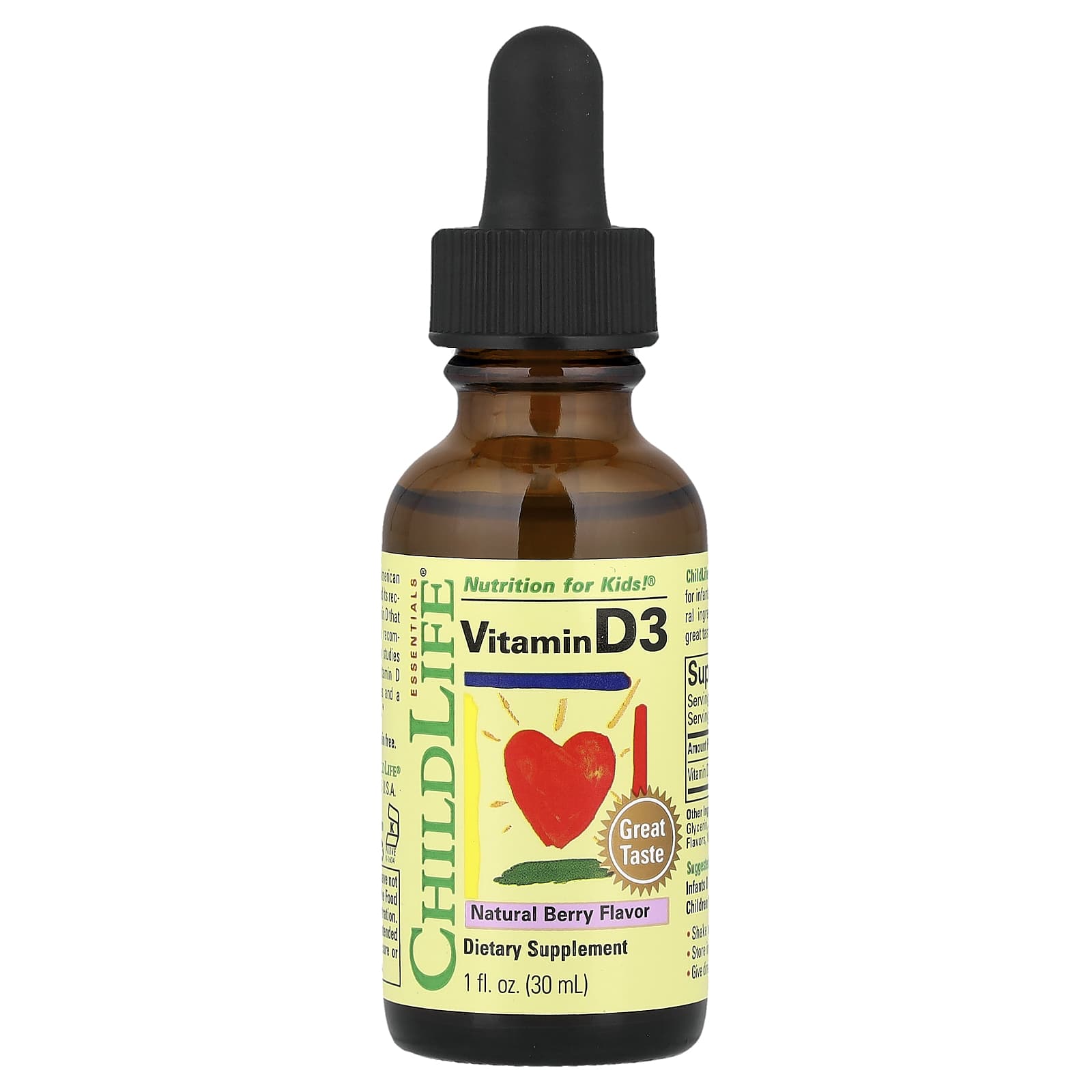 Vitamina D3, Frutas Vermelhas Naturais - 30 ml. - Child Life