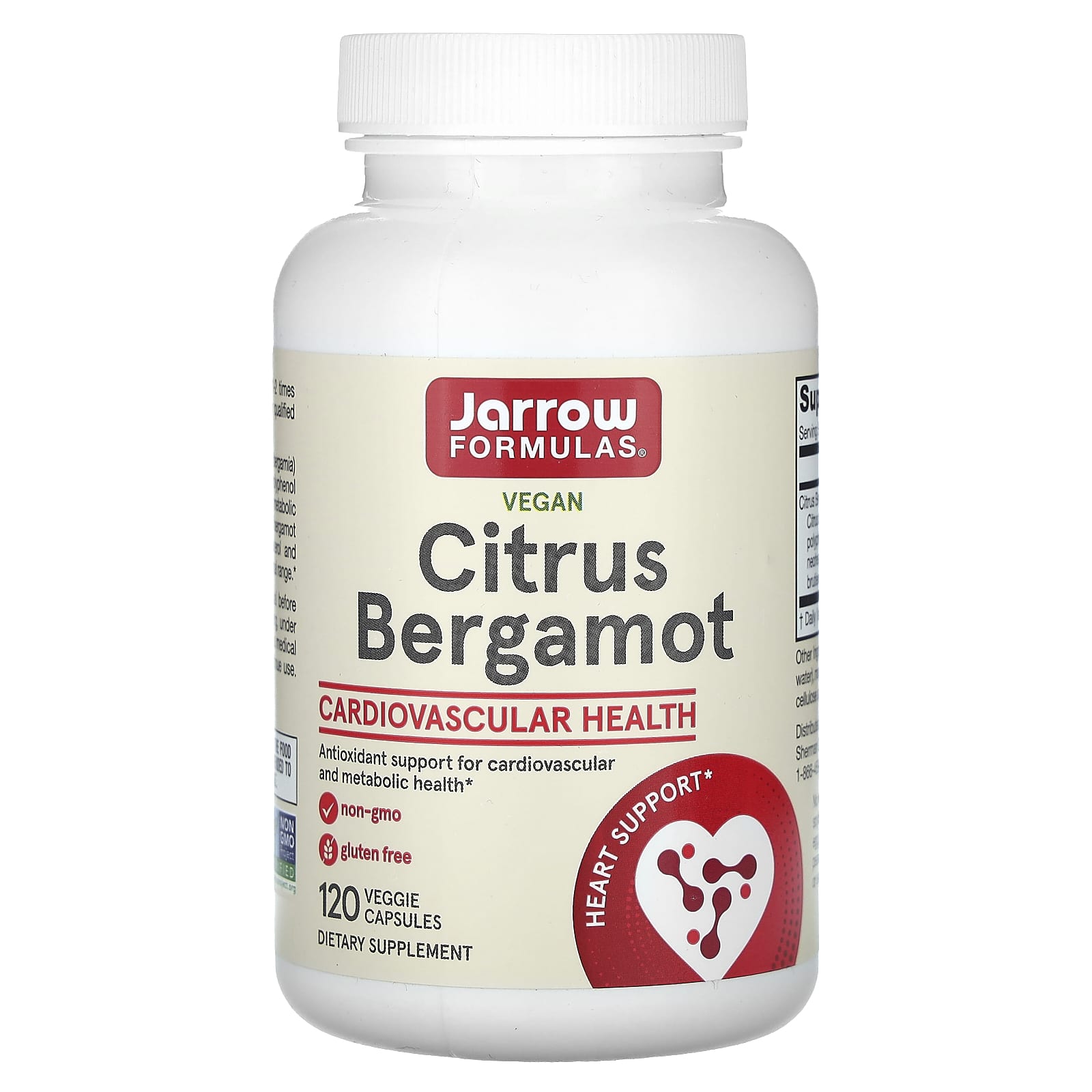 Citrus Bergamot - 120 cápsulas vegetais, Jarrow Formulas
