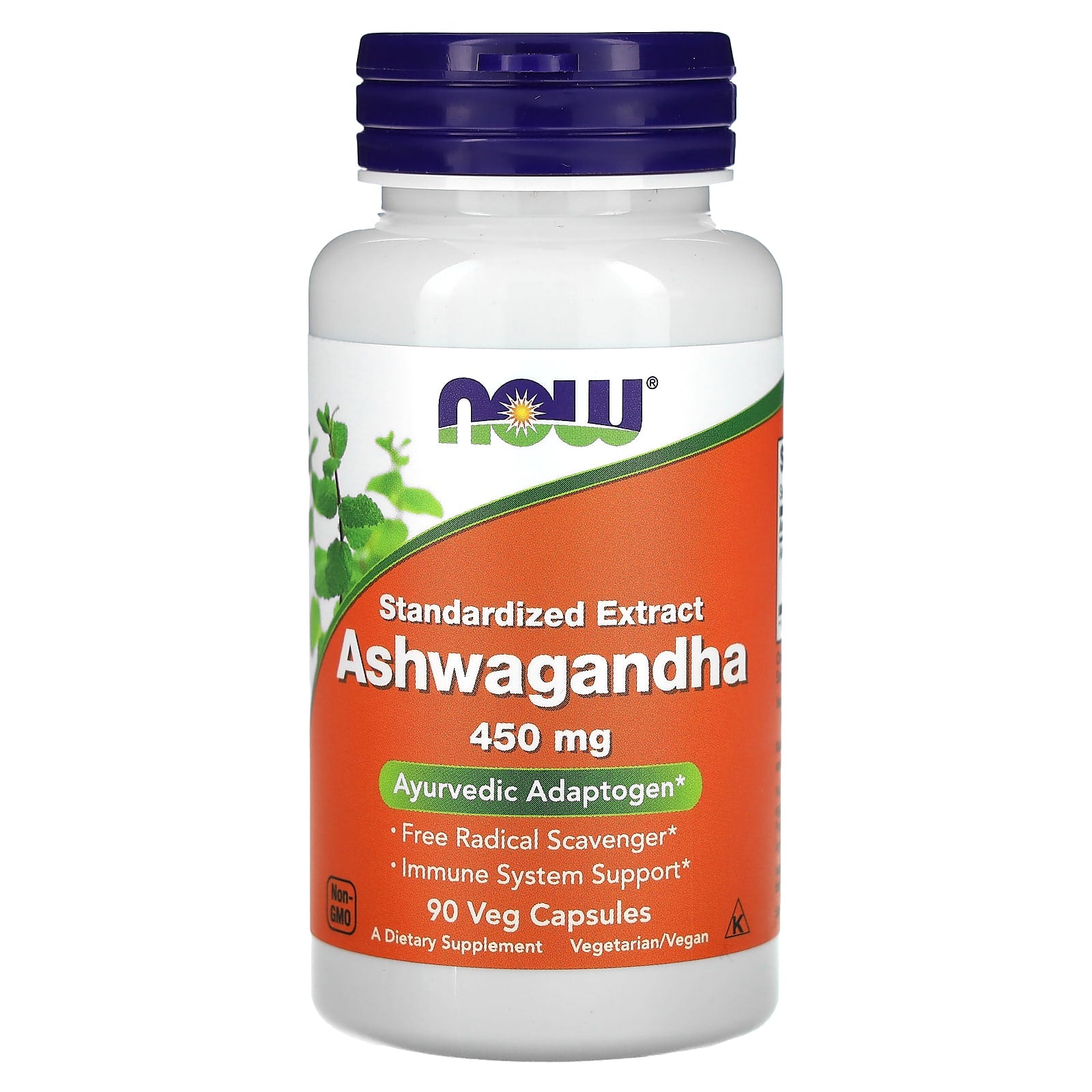 Extrato de Ashwagandha - 450mg, 90 vcaps, Now Foods