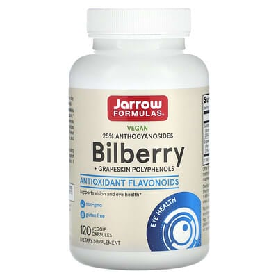 Polifenóis de Mirtilo e Casca de Uva - 120 cápsulas vegetais, Jarrow Formulas