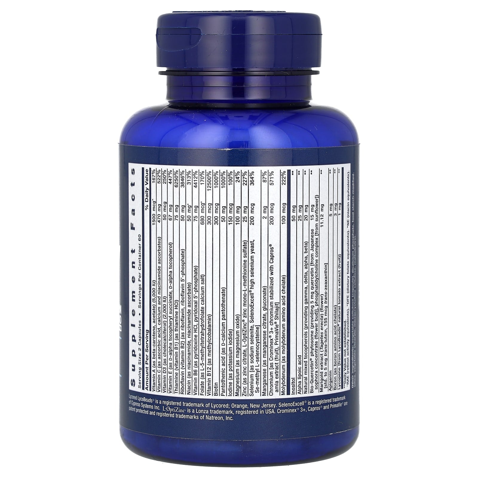 Multivitamínico Two-Per-Day, 60 Cápsulas, Life Extension