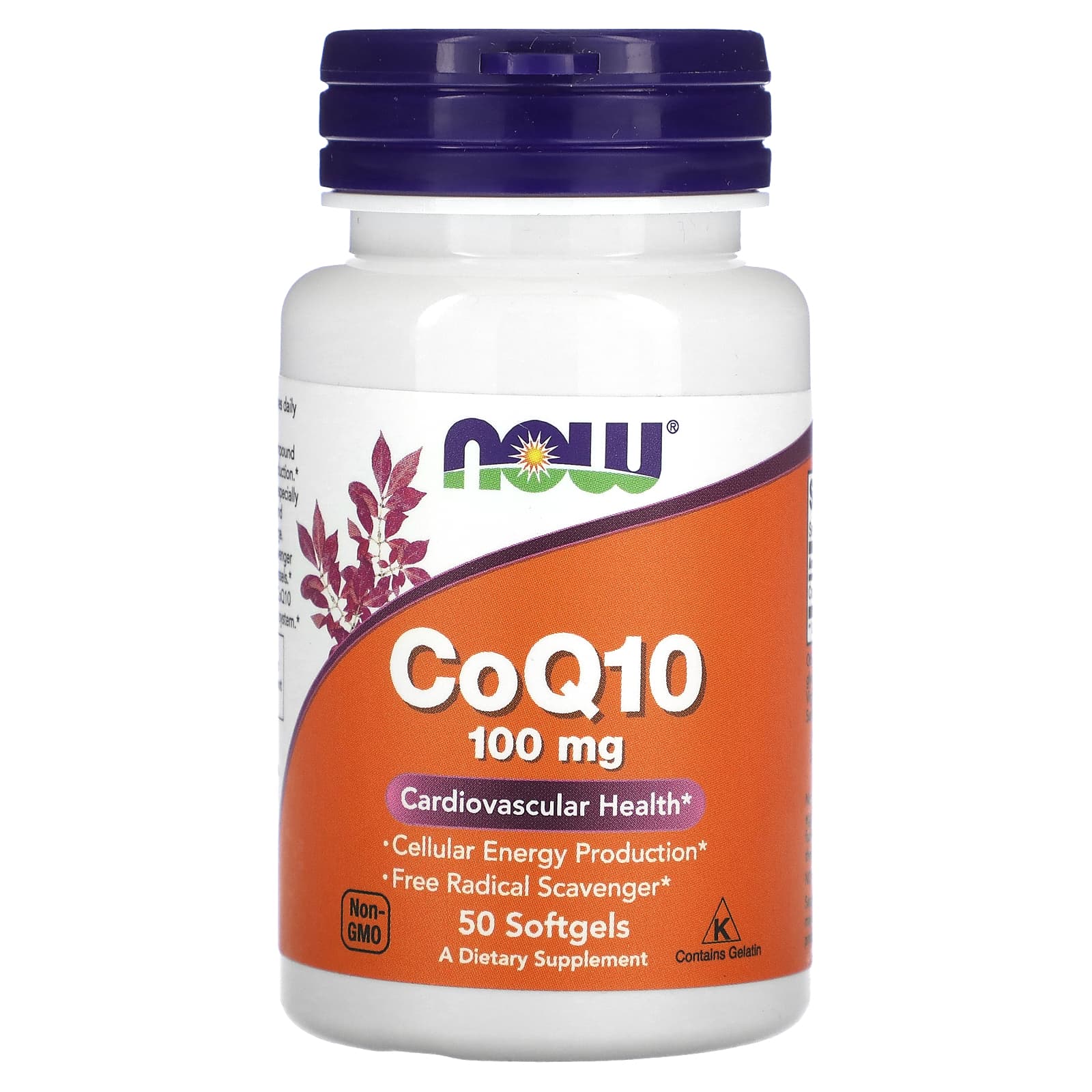 CoQ10 - 100mg, 50 softgels, Now Foods