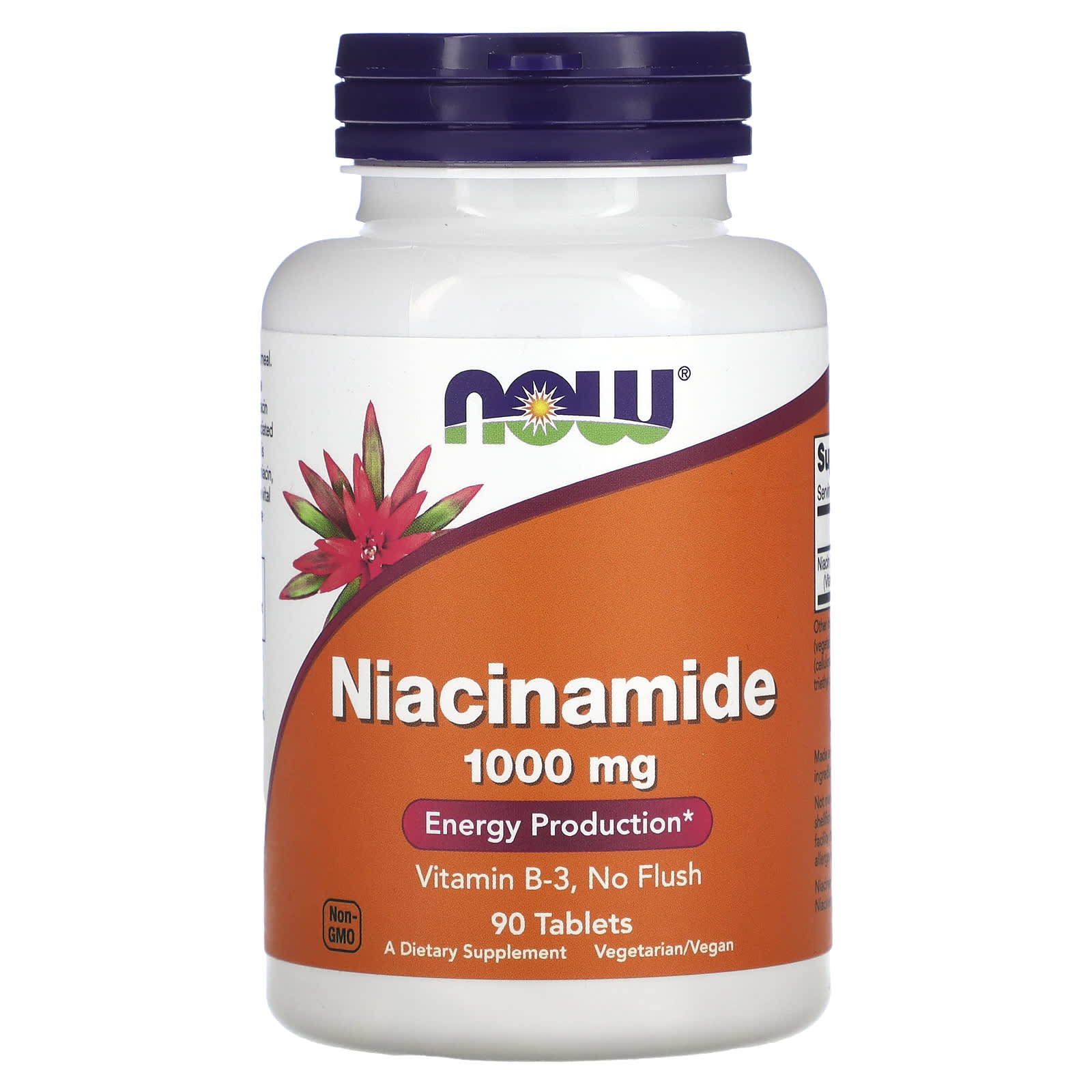 Niacinamida - 1000mg, 90 comprimidos, Now Foods