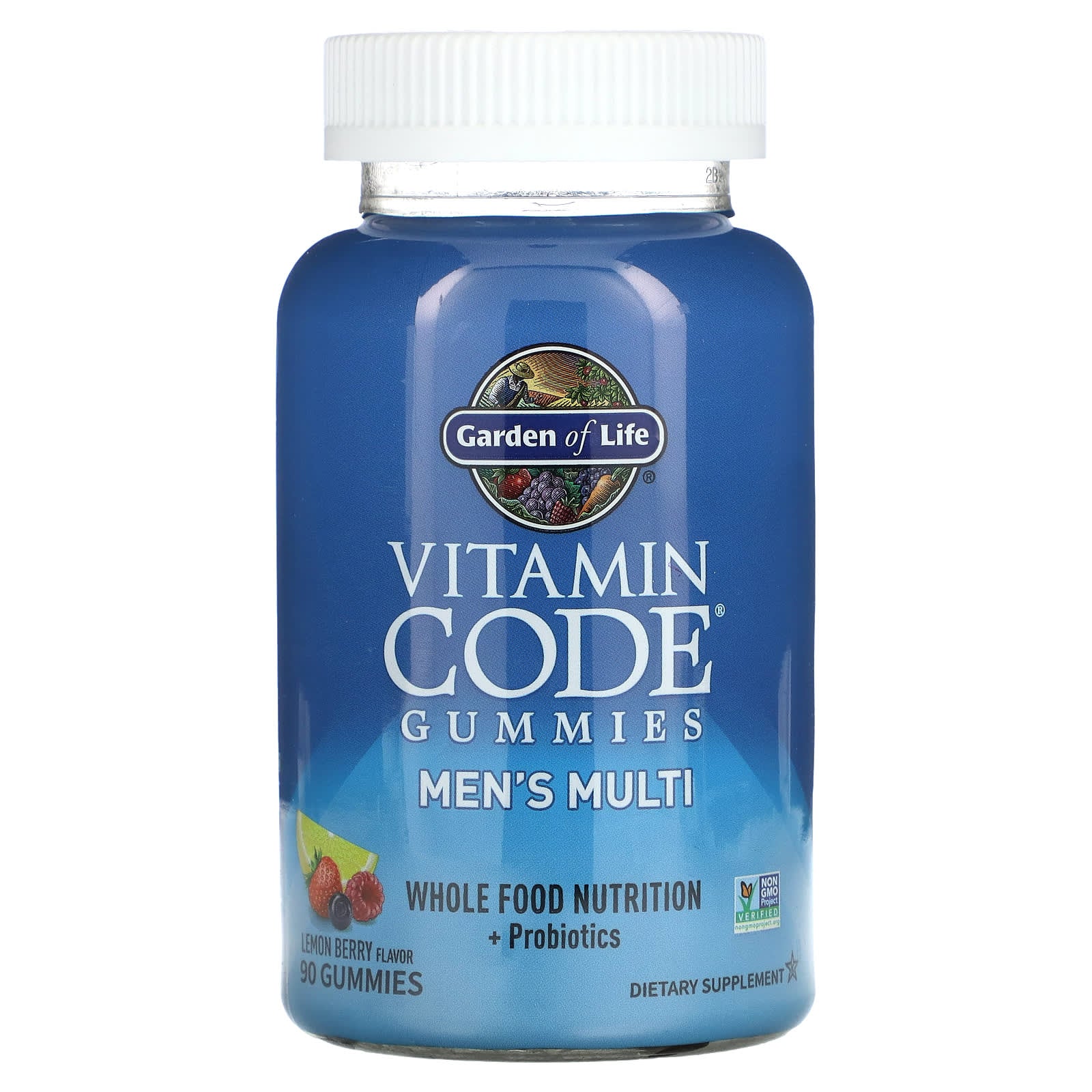 Vitamin Code Men's Multi Gummies, Limão e Frutas Vermelhas - 90 gomas, Garden of Life