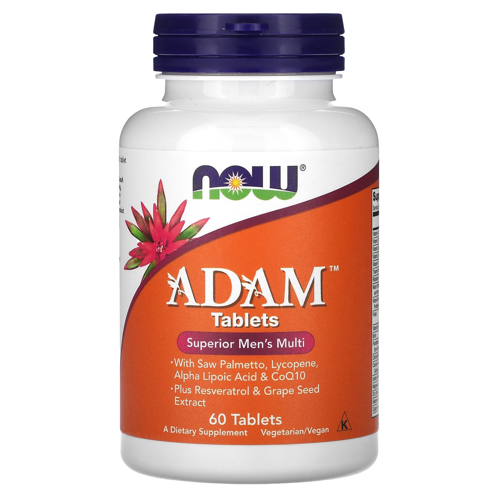 ADAM Multivitamínico para Homens, 60 comprimidos, Now Foods