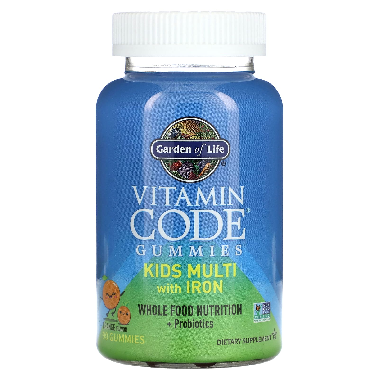 Vitamin Code Kids Multivitamínico com Ferro em Gomas, Laranja - 90 gomas, Garden of Life