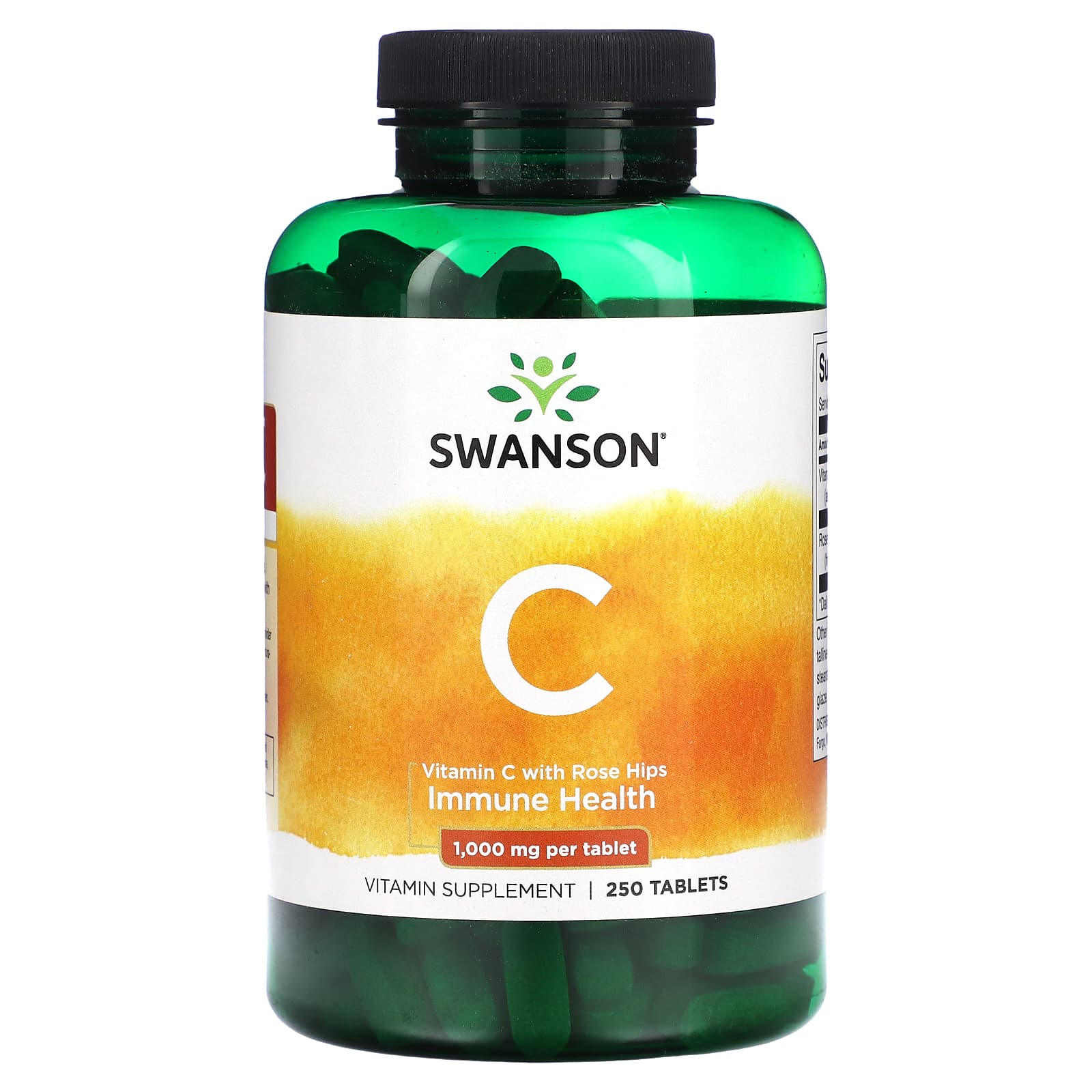 Vitamina C com Rosa Mosqueta 500 mg, 250 Cápsulas, Swanson