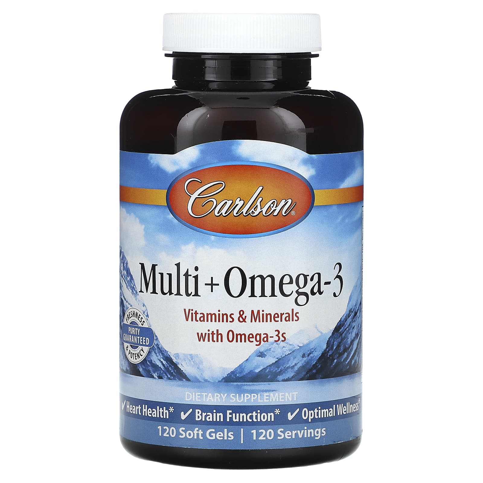 Multi + Ômega-3 - 120 cápsulas gelatinosas - Carlson Labs