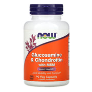 Glucosamina e Condroitina com MSM, 90 caps, Now Foods