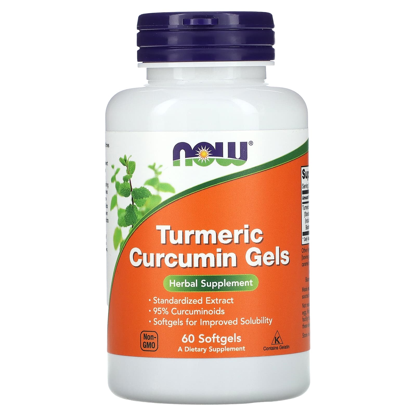 Cúrcuma Curcumina, 60 softgels, Now Foods