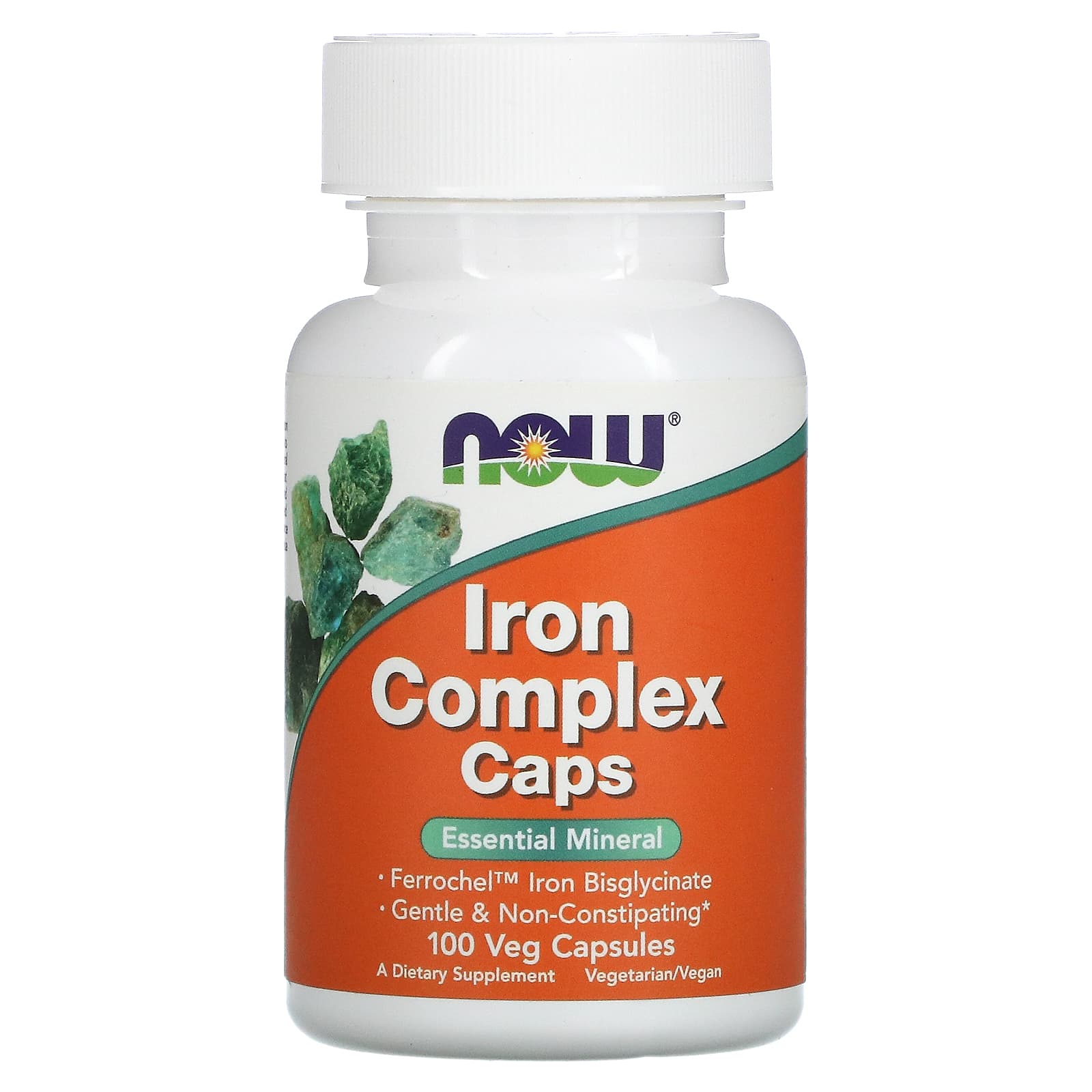 Complexo de Ferro 27 mg, 100 Cápsulas, Now Foods