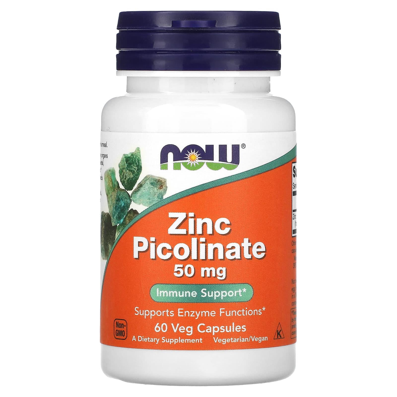 Picolinato de Zinco - 50mg, 60 vcaps, Now Foods