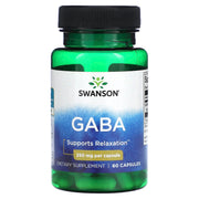 GABA, Força Máxima 750 mg, 60 Cápsulas Vegetais, Swanson
