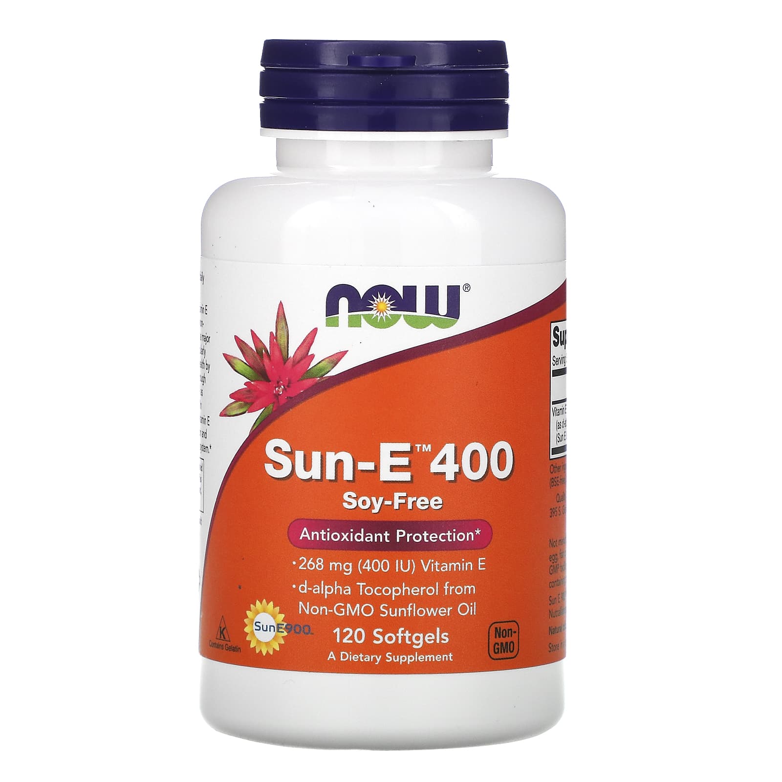 Sun-E - 400 UI, 120 softgels, Now Foods