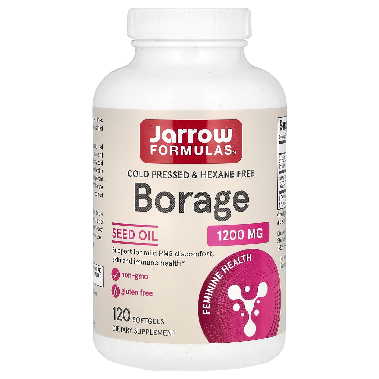 Borragem - 120 cápsulas gelatinosas, Jarrow Formulas