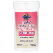 Raw Probiotics Vaginal Care (Estável em prateleira) - 30 cápsulas vegetais, Garden of Life