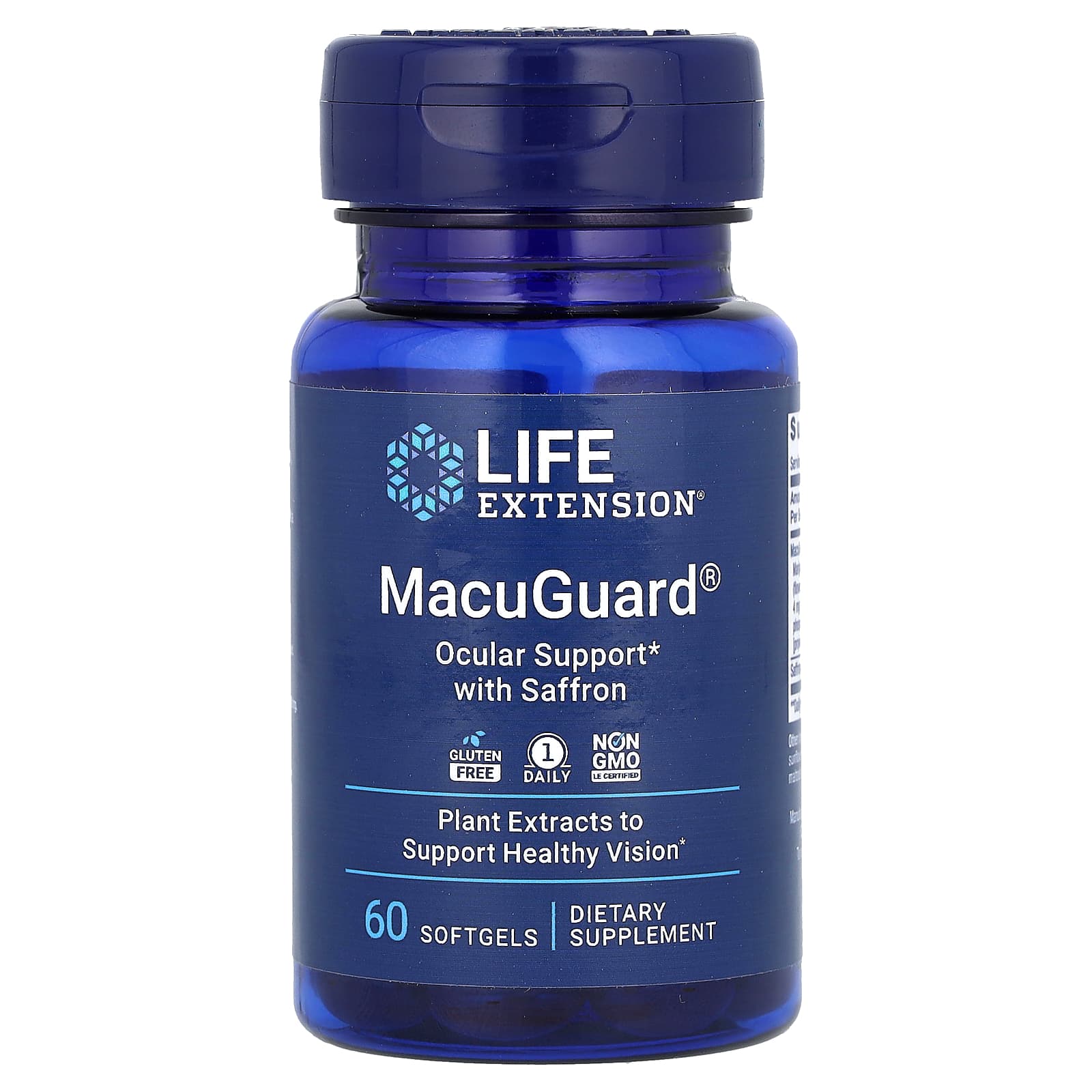 MacuGuard, Suporte Ocular com Açafrão, 60 Cápsulas Softgel, Life Extension