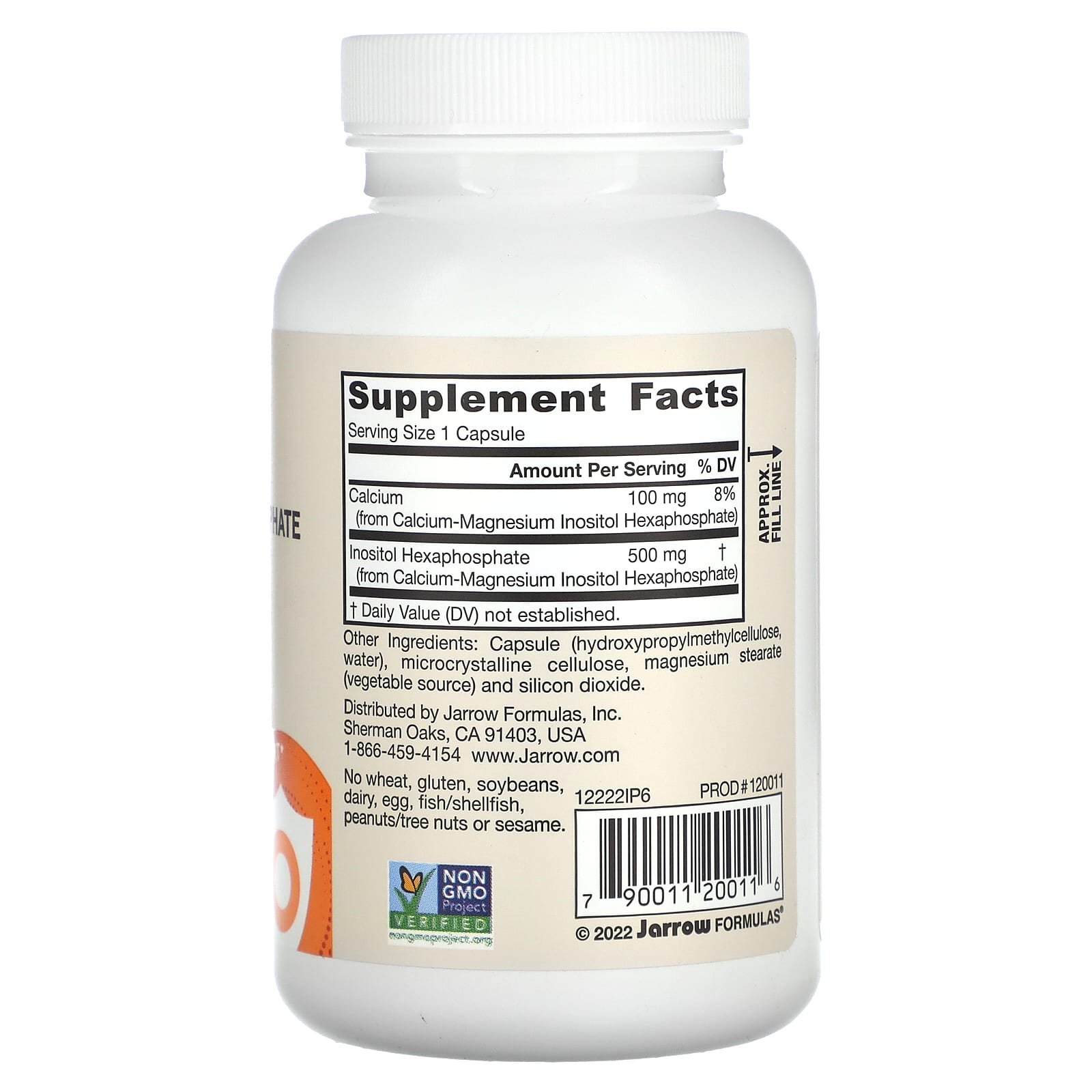 IP6 (Hexafosfato de Inositol) - 120 cápsulas vegetais, Jarrow Formulas