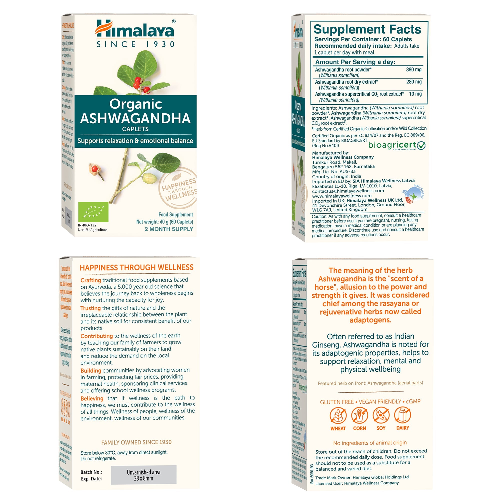 Ashwagandha - 60 comprimidos - Himalaya